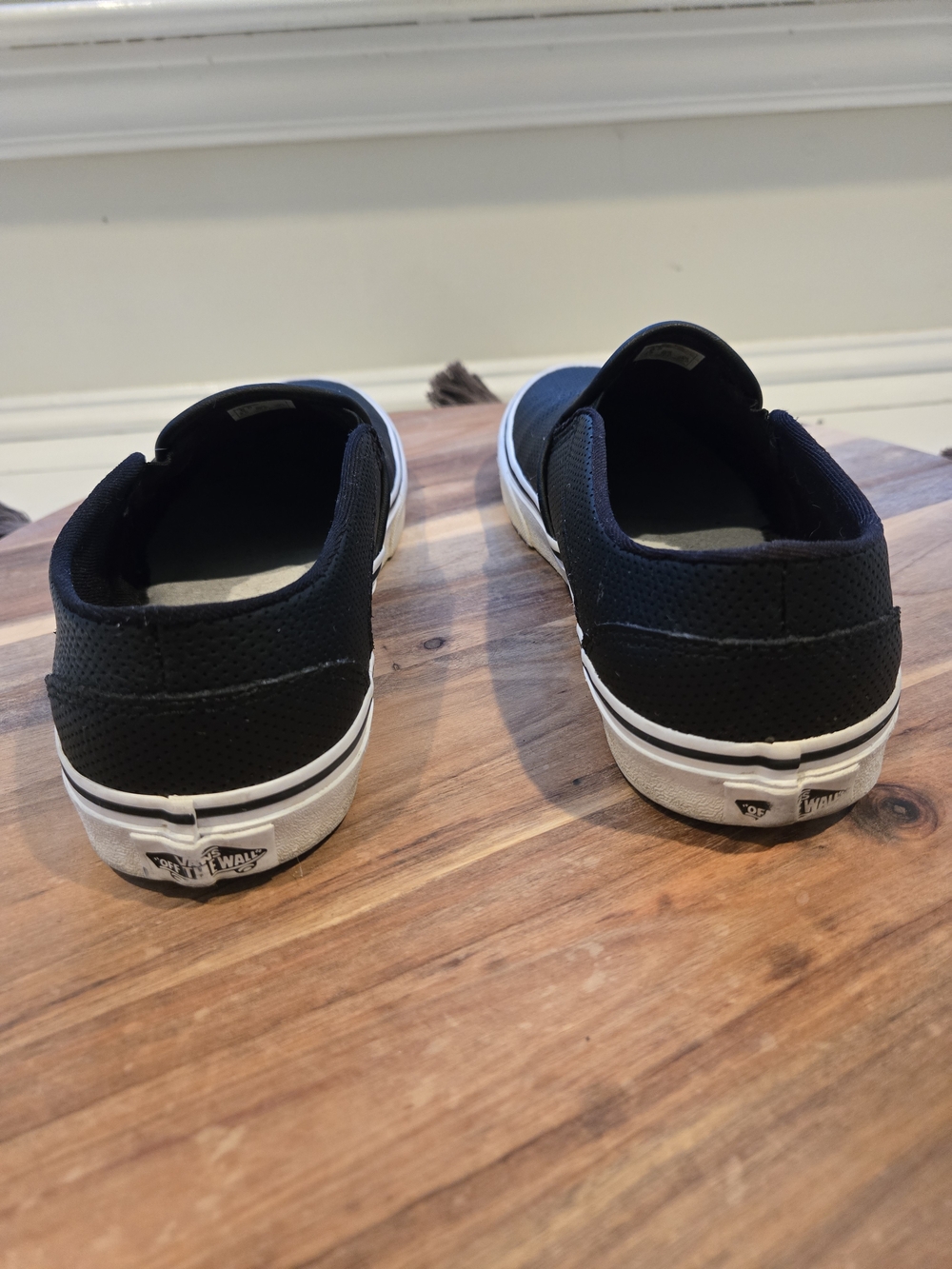 Women's Black Asher Slip-On Perforated Sneakers By Vans - Picture 2 of 6